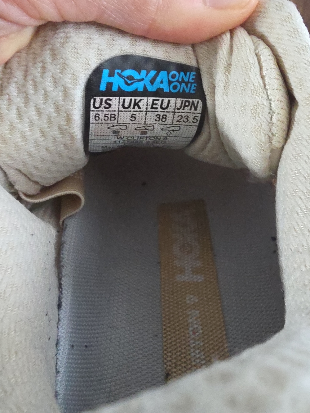 Hoka Women's Athletic Shoes in Cream - Picture 6 of 6